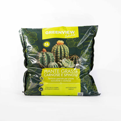 Terriccio per piante succulente e cactacee GREENVIEW SELECTION